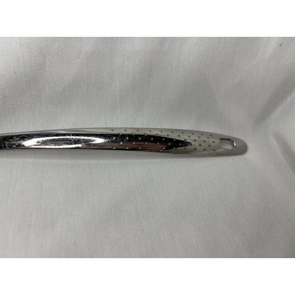 Rostfrei Stainless Steel Serving Spoon Silver Dotted Handle